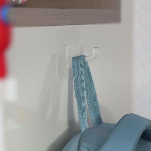 코가 긴 접착식 투명 후크 2P