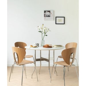 허먼밀러 조지넬슨 원형테이블 2인용 4인용 원룸 원목식탁 쇼파 거실테이블 보조