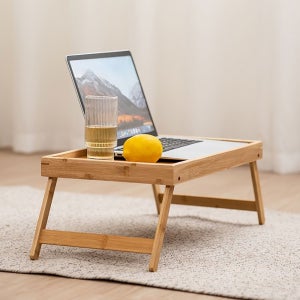 접이식 좌식책상 1인용 베드트레이 간이테이블 원목