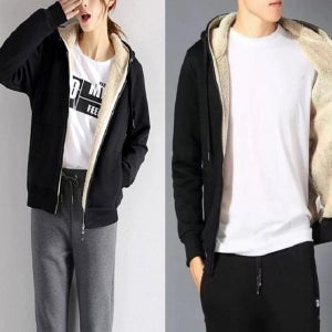 양털후드집업 오버핏후리스 두꺼운후드집업 남녀공용