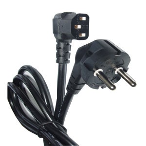 ㄱ꺽임 전원케이블 3M 타입 AC 220V 10A 전원 파워 전기 연결 코드 선 ㄱ꺽임형 3구 일반 전원케이블 3M