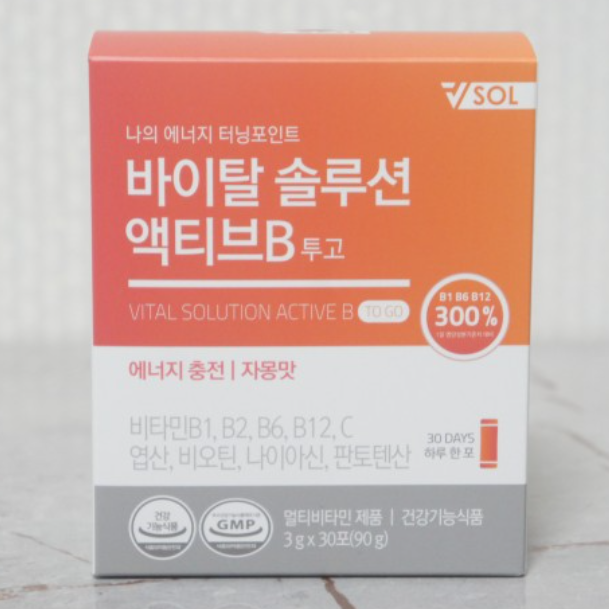 <b>바이탈솔루션</b> 액티브B 투고 3g x 30포
