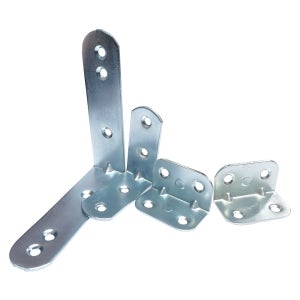 셀프인테리어 국산 백색 철 코너 꺽쇠 37x21 8개