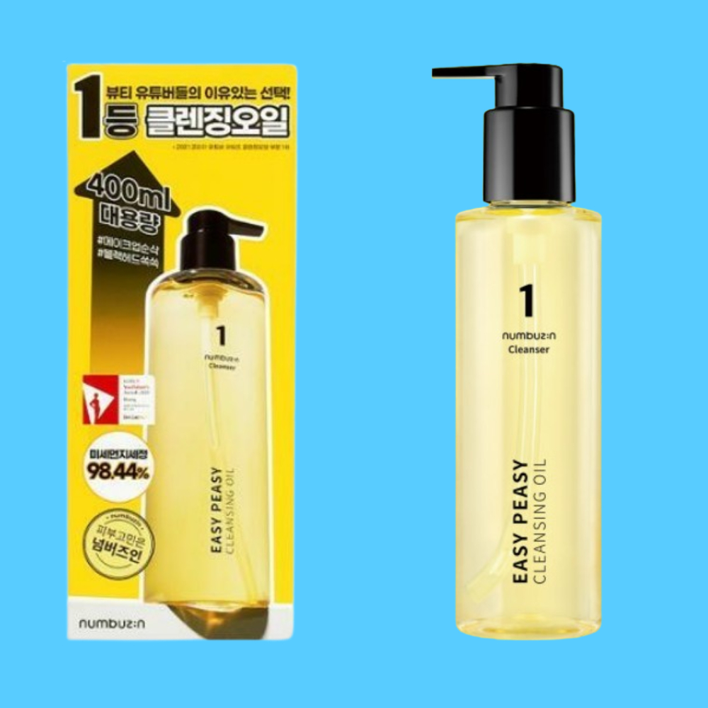 넘버즈인 1번 말끔 순삭 클렌징오일 400ml 대용량 메이크업 피지 제거
