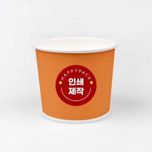 [맞춤제작] 상호 디자인 인쇄 제작 350cc 종이용기 10박스 10000개