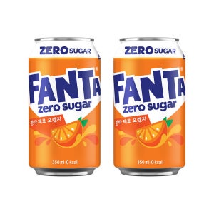 (공식) 환타 오렌지 제로 CAN 350ml 24개