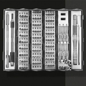 원통형 접이식 프리미엄 정밀 십자 일자 소형 드라이버 안경 시계 별모양 128종세트