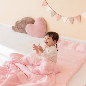 라비킷 아기경추베개 듀라론 리버시블 낮잠이불 일체형세트 러블리 바니