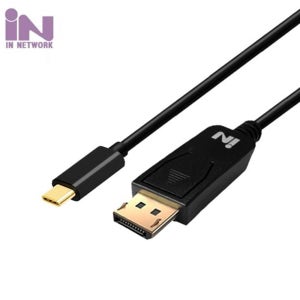 IN NETWORK USB3.1 C타입 to DP 블랙 1.8M IN-U31DP4K18BK