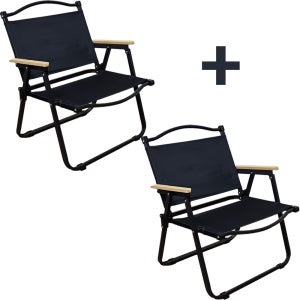 베어버스 접이식 캠핑의자1+1 피크닉 경량체어 폴딩 로우체어 2개세트