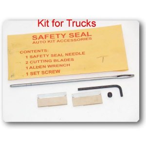 Safety Seal Auto Kit 액세서리 1 트럭용 키트 포함 A 안전씰 니들 B 2 절삭날 C 알렌렌치 D 세트 나사