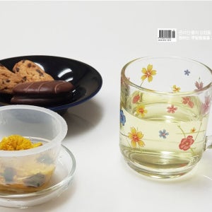 유리찻잔 아리아나 딜라이트 필터 뚜껑머그 커피잔 허브찻잔 유리컵