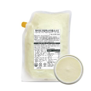 화이트 크림 파스타용 소스 2kg (냉동) - 업소용, 대용량