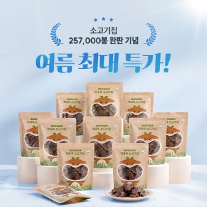 [257,000봉 완판기념] 자연에서 풀 먹고 자란 목초육소고기칩 비프칩 고기까까 25g, 1개
