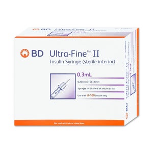 BD 인슐린주사기 0.3mL 100개입 1박스 울트라파인 주사기 0.3cc
