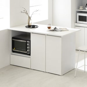 플레이너스 모노 아일랜드 식탁 1500mm, 화이트 SET00043