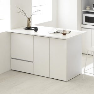플레이너스 모노 아일랜드 식탁 1500mm, 화이트 SET00044