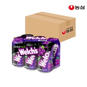 농심 웰치스 제로 그레이프, 355ml, 24개