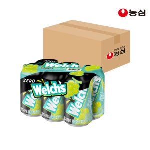 농심 웰치스 제로 샤인머스캣, 355ml, 24개
