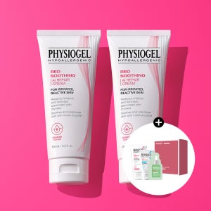피지오겔 레드수딩 AI 리페어크림 100ml x2개 민감 피부 장벽+(증정) 민감 진정 SOS 키트(로자테카 세럼 1.5mlx3개+리페어크림 30ml+시카밸런스 폼클렌징 20ml)