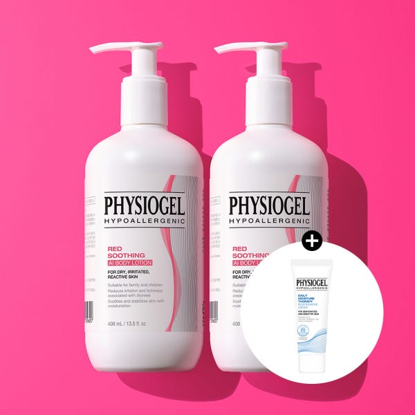 피지오겔 레드수딩 AI 바디로션 400ml x2개 민감피부진정+(증정) 리제너러티브 크림 10ml