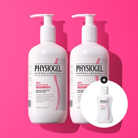 피지오겔 레드수딩 AI 바디로션 400ml x2개 민감피부진정+(증정) 레드수딩 로션 50ml 1개