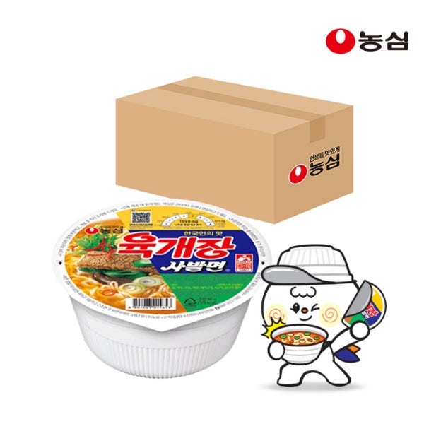 농심 육개장사발면 86g, 24개