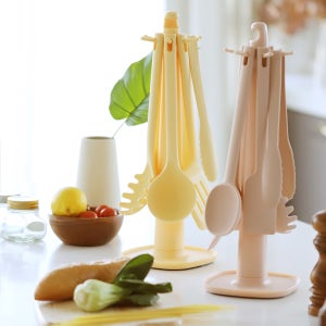 STOLTZ 슈톨츠 조리도구 세트 키친툴 7종 실리콘 거치대 국자세트 요리용품 7P