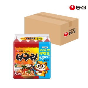 농심 너구리 얼큰, 120g, 40개