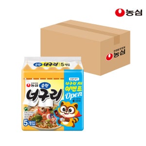 농심 너구리 순한, 120g, 40개