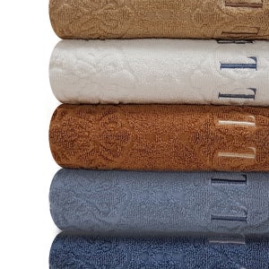 엘르 로얄 쟈카드패턴 대형수건 바스타올 세련된 컬러 샤워수건