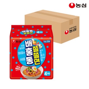 농심 배홍동 쫄쫄면 129g, 32개
