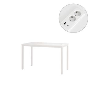 [두닷] 콰트로 C타입 65W 노트북 데스크 1200x600mm, 에어화이트+에어화이트