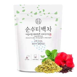 순수한집 허브티 캐모마일 페퍼민트 히비스커스차 50T 카모마일티