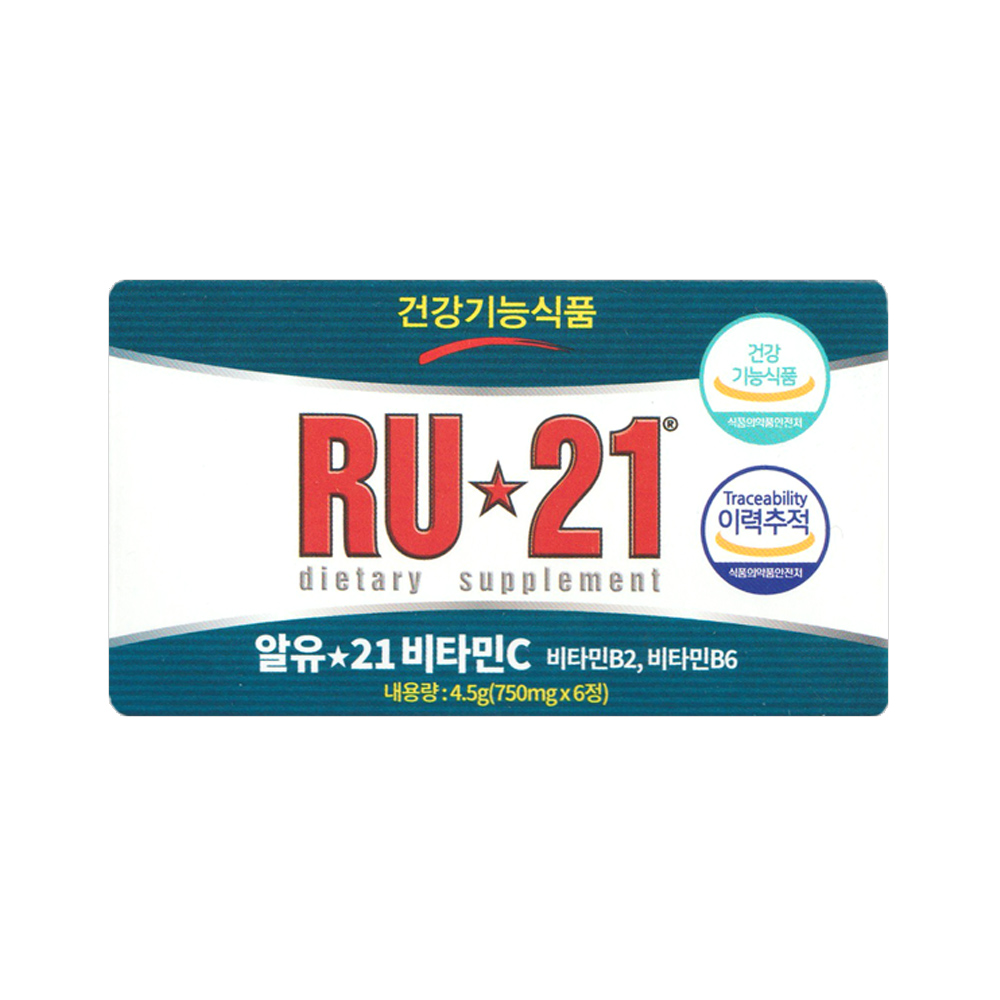 알유21 RU 21 <b>비타민C 750mg</b> x 6정 1박스 -디카라이프-