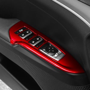 K5 페이스리프트 레드 몰딩 윈도우스위치 커버 튜닝 용품