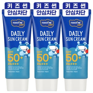 터치미 키즈 아기 저자극 선크림 60ml 3개 베이비 어린이 자외선차단제 유아