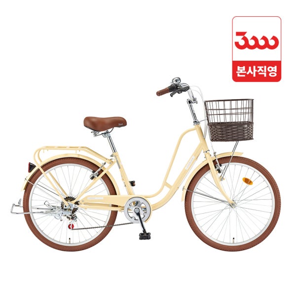 삼천리자전거 자스민 24 7단 시티 클래식 여성 자전거 완조립 삼천리 본사직영몰