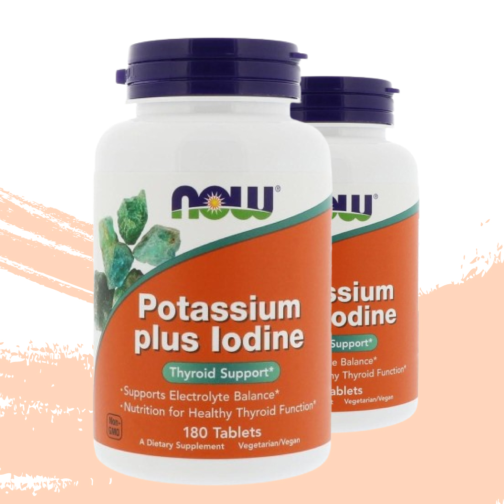 <b>나우푸드</b> 칼륨 플러스 <b>요오드</b> Potassium Plus Iodine 180정 2팩