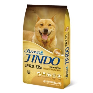 천하제일 브라보진도 15kg 토종견 진돗개 반려견 강아지 대형견사료 부드러운 건식사료