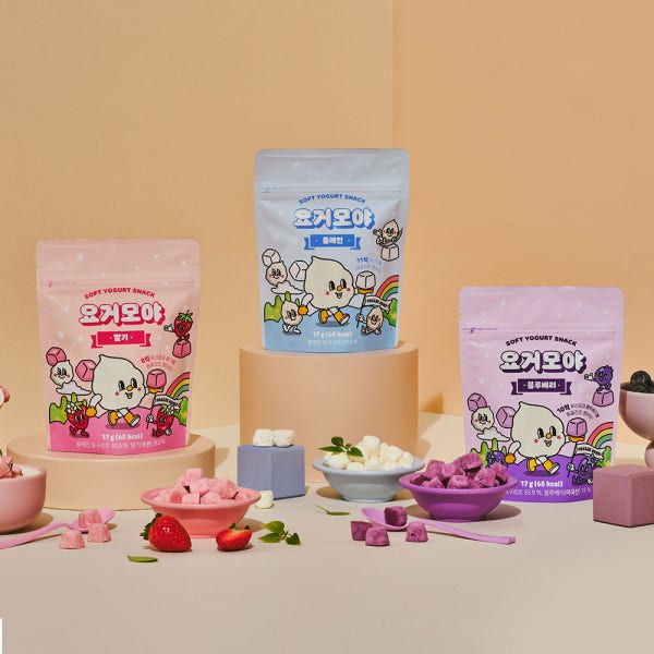 요거모야 무설탕 요거트 큐브 3종 모음(yogumoya yogurt cube)