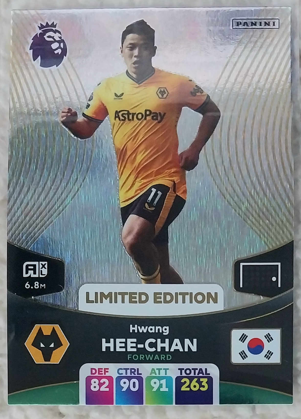 Panini EPL 2024 파니니 프리미어리그 Limited Edition Hwang-Hee-Chan 황희찬