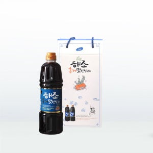 온평모다들엉 해조 홍게 맛간장 소스 선물세트 500ml 900ml