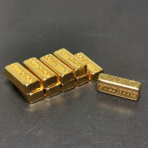 장식품 소품 가짜금 황금 재물 골드바 미니 금괴 모형 10pcs
