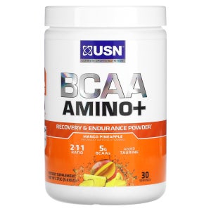 USN BCAA 아미노 리커버리 인듀어런스 파우더 망고 파인애플 9.63 oz (273g)