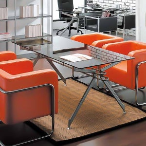 EU 대형책상 로그온 10T 유리 다인용 회의용 빅테이블 테이블