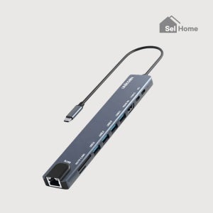 셀홈 10IN1 USB 멀티허브 TCH-L70 - LAN HDMI C타입 PD TF SD