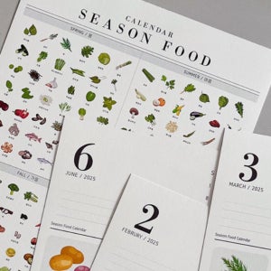 (2024 제철음식달력 벽걸이 단품)새해 선물 다이어리 과일 캘린더 전참시이영자
