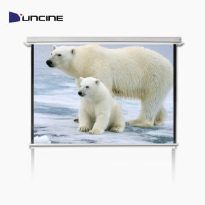 YUNCINE 윤씨네 YP-REV080GV 전동 매립형 4:3 스크린 80인치 고휘도매트 그레이 GV원단(무선리모컨 포함)