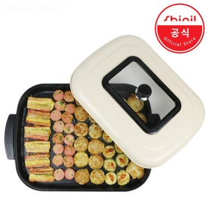 신일 전기그릴 SPP-1600KB 대형 61Cm 잔치팬 다이아몬드코팅 그릴팬 후라이팬